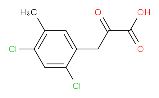 3-(2,4-dichloro-5-methylphenyl)-2-oxopropanoic acid