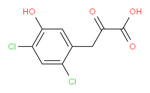 3-(2,4-dichloro-5-hydroxyphenyl)-2-oxopropanoic acid
