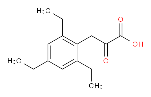 2-oxo-3-(2,4,6-triethylphenyl)propanoic acid