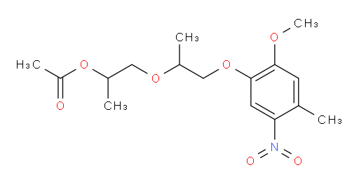 1-((1-(2-methoxy-4-methyl-5-nitrophenoxy)propan-2-yl)oxy)propan-2-yl acetate
