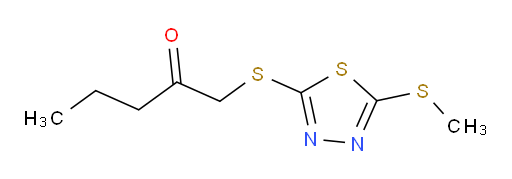 1-((5-(methylthio)-1,3,4-thiadiazol-2-yl)thio)pentan-2-one