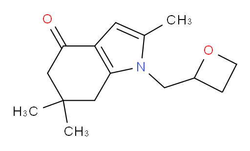 2,6,6-trimethyl-1-(oxetan-2-ylmethyl)-6,7-dihydro-1H-indol-4(5H)-one