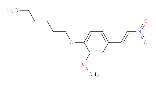 (E)-1-(hexyloxy)-2-methoxy-4-(2-nitrovinyl)benzene