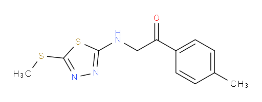 2-((5-(methylthio)-1,3,4-thiadiazol-2-yl)amino)-1-(p-tolyl)ethanone