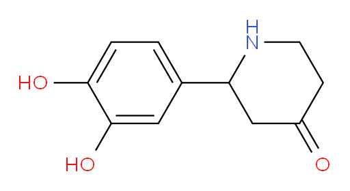 2-(3,4-dihydroxyphenyl)piperidin-4-one