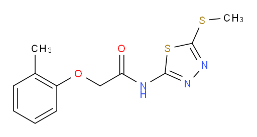 N-(5-(methylthio)-1,3,4-thiadiazol-2-yl)-2-(o-tolyloxy)acetamide