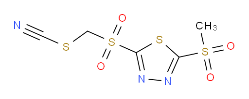 2-(methylsulfonyl)-5-((thiocyanatomethyl)sulfonyl)-1,3,4-thiadiazole