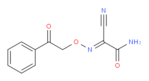 (E)-2-amino-2-oxo-N-(2-oxo-2-phenylethoxy)acetimidoyl cyanide