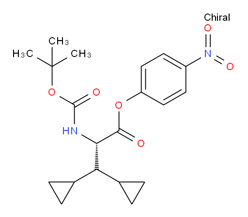 (S)-4-nitrophenyl 2-((tert-butoxycarbonyl)amino)-3,3-dicyclopropylpropanoate