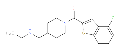 (4-chlorobenzo[b]thiophen-2-yl)(4-((ethylamino)methyl)piperidin-1-yl)methanone