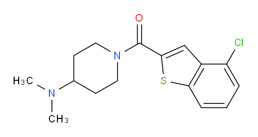 (4-chlorobenzo[b]thiophen-2-yl)(4-(dimethylamino)piperidin-1-yl)methanone