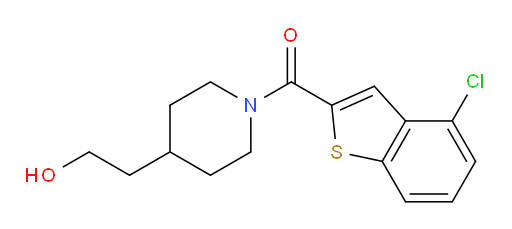 (4-chlorobenzo[b]thiophen-2-yl)(4-(2-hydroxyethyl)piperidin-1-yl)methanone