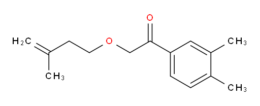 1-(3,4-dimethylphenyl)-2-((3-methylbut-3-en-1-yl)oxy)ethanone