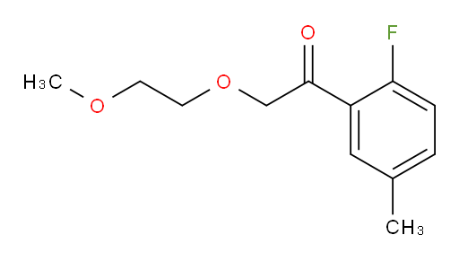 1-(2-fluoro-5-methylphenyl)-2-(2-methoxyethoxy)ethanone