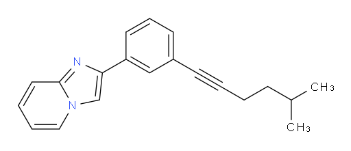 2-(3-(5-methylhex-1-yn-1-yl)phenyl)imidazo[1,2-a]pyridine