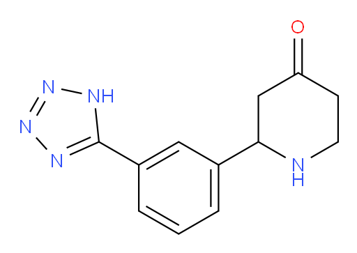 2-(3-(1H-tetrazol-5-yl)phenyl)piperidin-4-one