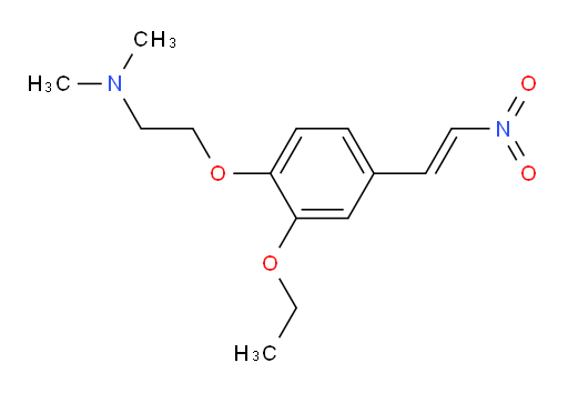 (E)-2-(2-ethoxy-4-(2-nitrovinyl)phenoxy)-N,N-dimethylethanamine