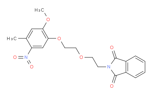 2-(2-(2-(2-methoxy-4-methyl-5-nitrophenoxy)ethoxy)ethyl)isoindoline-1,3-dione