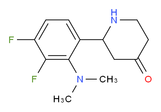 2-(2-(dimethylamino)-3,4-difluorophenyl)piperidin-4-one