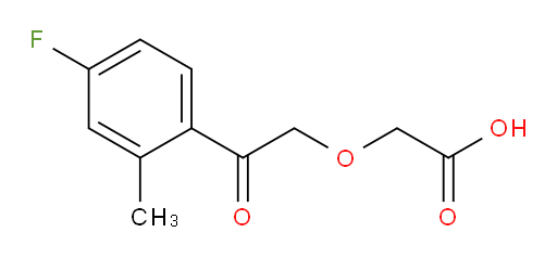 2-(2-(4-fluoro-2-methylphenyl)-2-oxoethoxy)acetic acid