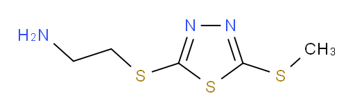 2-((5-(methylthio)-1,3,4-thiadiazol-2-yl)thio)ethanamine
