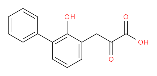 3-(2-hydroxy-[1,1'-biphenyl]-3-yl)-2-oxopropanoic acid