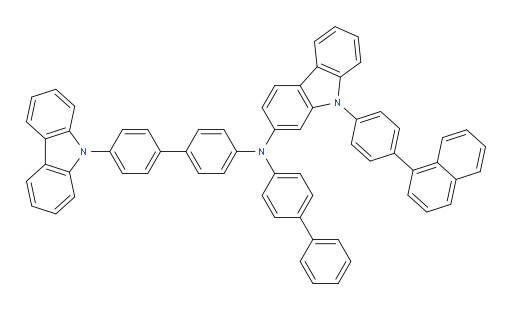 N-(4'-(9H-carbazol-9-yl)-[1,1'-biphenyl]-4-yl)-N-([1,1'-biphenyl]-4-yl)-9-(4-(naphthalen-1-yl)phenyl)-9H-carbazol-2-amine
