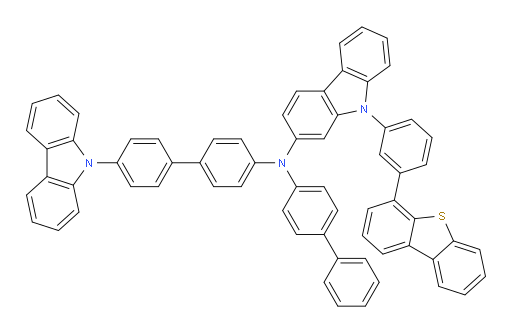 N-(4'-(9H-carbazol-9-yl)-[1,1'-biphenyl]-4-yl)-N-([1,1'-biphenyl]-4-yl)-9-(3-(dibenzo[b,d]thiophen-4-yl)phenyl)-9H-carbazol-2-amine