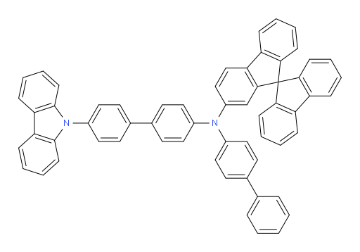 N-(4'-(9H-carbazol-9-yl)-[1,1'-biphenyl]-4-yl)-N-([1,1'-biphenyl]-4-yl)-9,9'-spirobi[fluoren]-2-amine