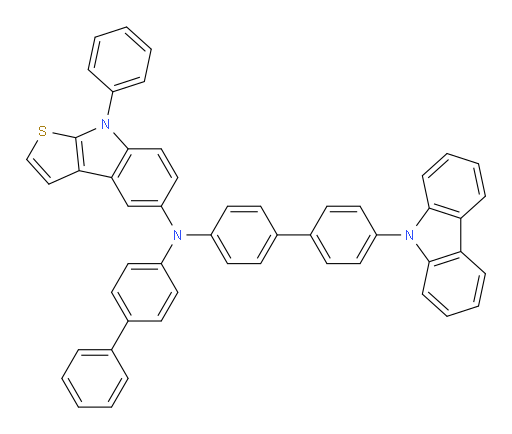 N-(4'-(9H-carbazol-9-yl)-[1,1'-biphenyl]-4-yl)-N-([1,1'-biphenyl]-4-yl)-8-phenyl-8H-thieno[2,3-b]indol-5-amine