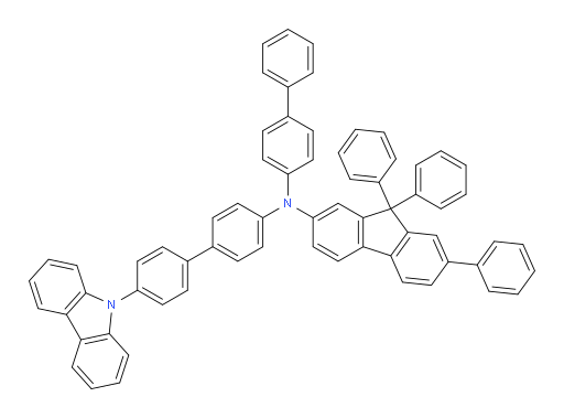 N-(4'-(9H-carbazol-9-yl)-[1,1'-biphenyl]-4-yl)-N-([1,1'-biphenyl]-4-yl)-7,9,9-triphenyl-9H-fluoren-2-amine