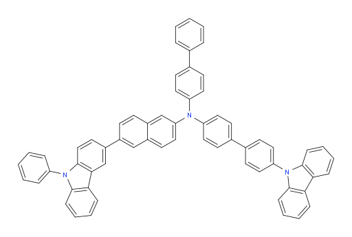 N-(4'-(9H-carbazol-9-yl)-[1,1'-biphenyl]-4-yl)-N-([1,1'-biphenyl]-4-yl)-6-(9-phenyl-9H-carbazol-3-yl)naphthalen-2-amine