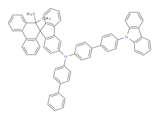 N-(4'-(9H-carbazol-9-yl)-[1,1'-biphenyl]-4-yl)-N-([1,1'-biphenyl]-4-yl)-10',10'-dimethyl-10'H-spiro[fluorene-9,9'-phenanthren]-3-amine