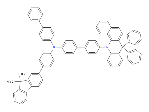 N-([1,1'-biphenyl]-4-yl)-N-(4-(9,9-dimethyl-9H-fluoren-2-yl)phenyl)-4'-(7,7-diphenylbenzo[c]acridin-12(7H)-yl)-[1,1'-biphenyl]-4-amine