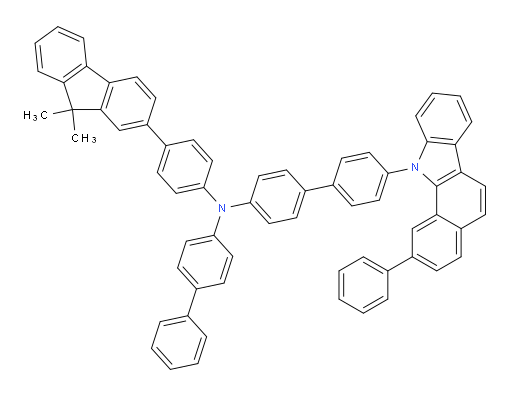 N-([1,1'-biphenyl]-4-yl)-N-(4-(9,9-dimethyl-9H-fluoren-2-yl)phenyl)-4'-(2-phenyl-11H-benzo[a]carbazol-11-yl)-[1,1'-biphenyl]-4-amine