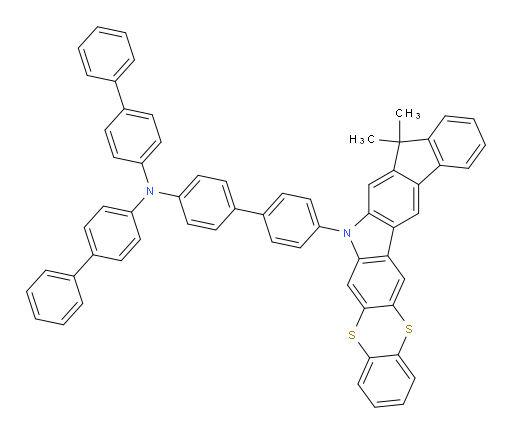 N,N-di([1,1'-biphenyl]-4-yl)-4'-(9,9-dimethylbenzo[5,6][1,4]dithiino[2,3-b]indeno[1,2-h]carbazol-7(9H)-yl)-[1,1'-biphenyl]-4-amine