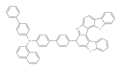 N-(4'-(7H-benzo[4,5]thieno[2,3-c]benzo[4,5]thieno[2,3-g]carbazol-7-yl)-[1,1'-biphenyl]-4-yl)-N-([1,1'-biphenyl]-4-yl)naphthalen-1-amine