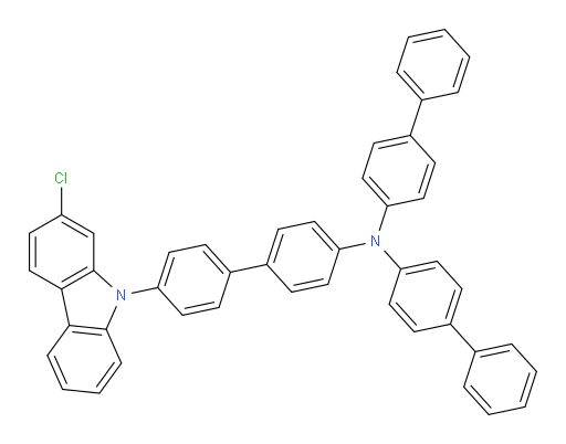 N,N-di([1,1'-biphenyl]-4-yl)-4'-(2-chloro-9H-carbazol-9-yl)-[1,1'-biphenyl]-4-amine