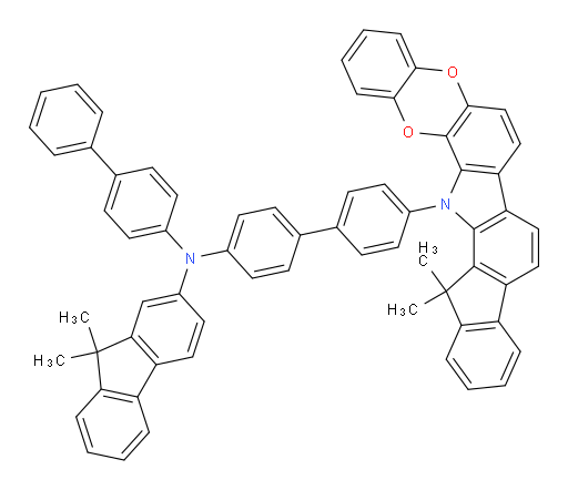 N-([1,1'-biphenyl]-4-yl)-N-(4'-(14,14-dimethylbenzo[5,6][1,4]dioxino[2,3-a]indeno[1,2-i]carbazol-15(14H)-yl)-[1,1'-biphenyl]-4-yl)-9,9-dimethyl-9H-fluoren-2-amine