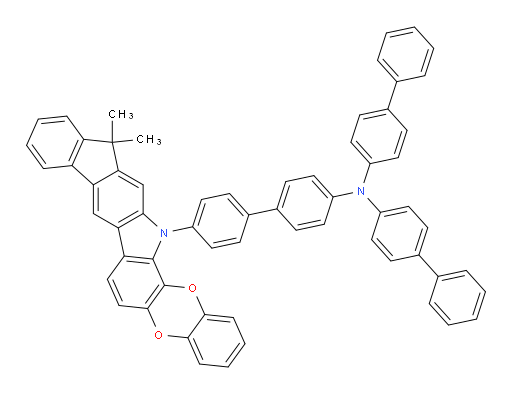 N,N-di([1,1'-biphenyl]-4-yl)-4'-(13,13-dimethylbenzo[5,6][1,4]dioxino[2,3-a]indeno[1,2-h]carbazol-15(13H)-yl)-[1,1'-biphenyl]-4-amine