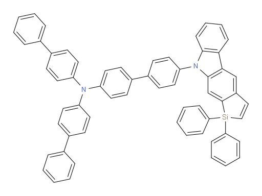 N,N-di([1,1'-biphenyl]-4-yl)-4'-(1,1-diphenylsilolo[2,3-b]carbazol-9(1H)-yl)-[1,1'-biphenyl]-4-amine