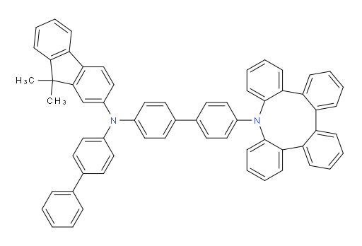 N-(4'-(5H-tetrabenzo[b,d,f,h]azonin-5-yl)-[1,1'-biphenyl]-4-yl)-N-([1,1'-biphenyl]-4-yl)-9,9-dimethyl-9H-fluoren-2-amine