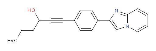 1-(4-(imidazo[1,2-a]pyridin-2-yl)phenyl)hex-1-yn-3-ol