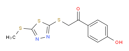 1-(4-hydroxyphenyl)-2-((5-(methylthio)-1,3,4-thiadiazol-2-yl)thio)ethanone