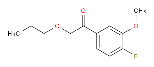 1-(4-fluoro-3-methoxyphenyl)-2-propoxyethanone