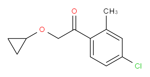 1-(4-chloro-2-methylphenyl)-2-cyclopropoxyethanone