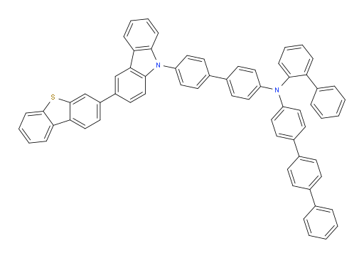 N-([1,1'-biphenyl]-2-yl)-N-(4'-(3-(dibenzo[b,d]thiophen-3-yl)-9H-carbazol-9-yl)-[1,1'-biphenyl]-4-yl)-[1,1':4',1''-terphenyl]-4-amine