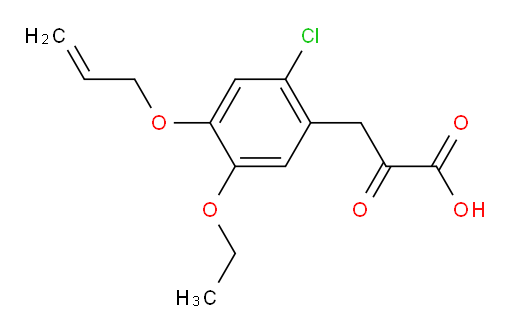 3-(4-(allyloxy)-2-chloro-5-ethoxyphenyl)-2-oxopropanoic acid