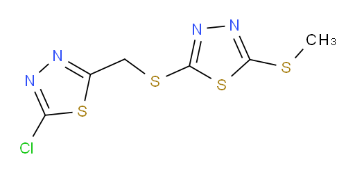 2-chloro-5-(((5-(methylthio)-1,3,4-thiadiazol-2-yl)thio)methyl)-1,3,4-thiadiazole