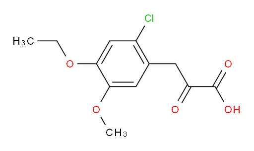 3-(2-chloro-4-ethoxy-5-methoxyphenyl)-2-oxopropanoic acid